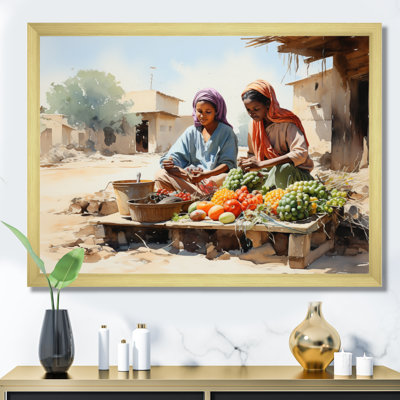 " African Woman At Market I "