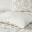 3 pièces édredon en chenille de coton double / grand / taupe Unique Calm
