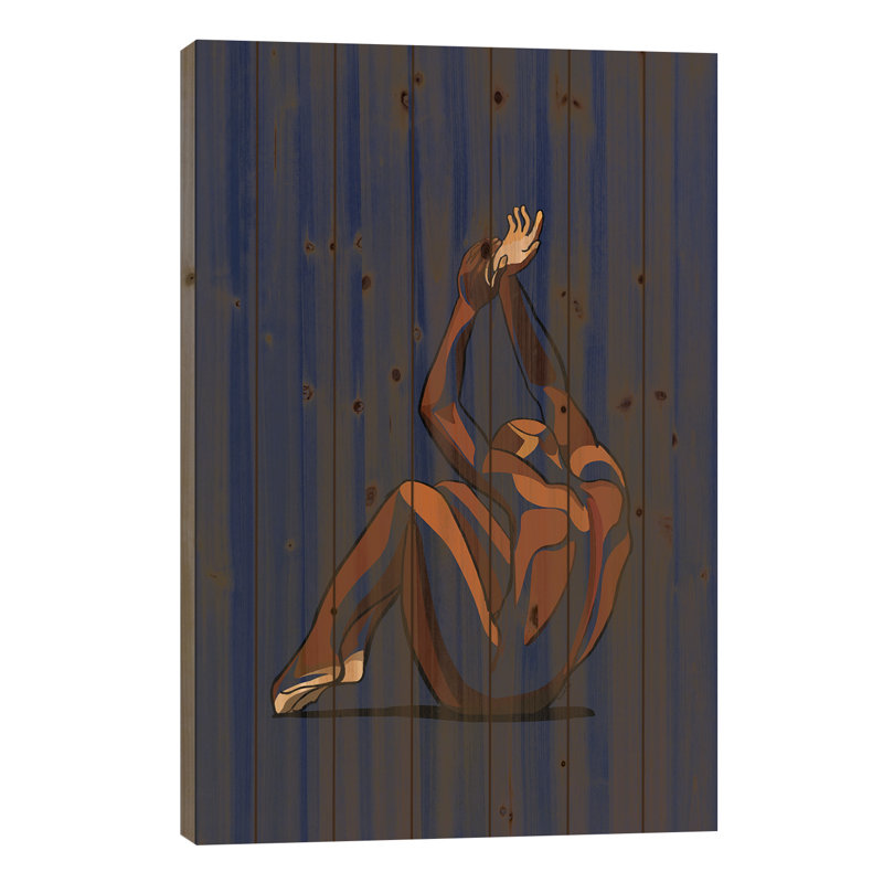 «Stretch My Hands To Thee I On Wood» par NoelleRx Print, H 26 po x l 18 po x P 1,5 po