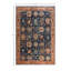 Tapis unique noué à la main Serapi - bleu, 6 pi 2 po x 9 pi 1 po