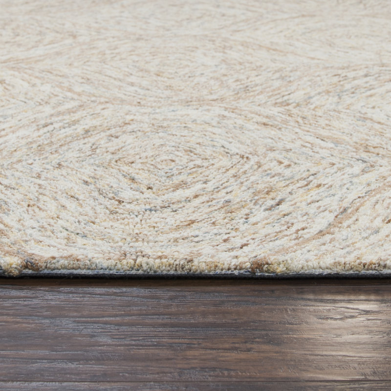 Gaige Wool Geometric Indoor Rug, Rectangle 3' x 5'