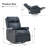 Anouschka 30.5" Wide Swivel Rocking Genuine Leather Manual Recliner-125888511