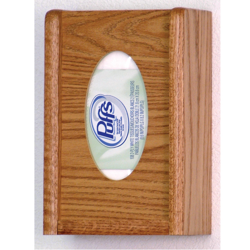 Housse pour boîte à mouchoirs et gant à une poche, Chêne médium