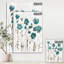«Fields of Turquoise Watercolor Flower II», reproduction d'art sur toile tendue-55949793
