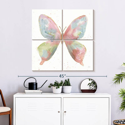 Brampt, aquarelle, papillon et beauté I