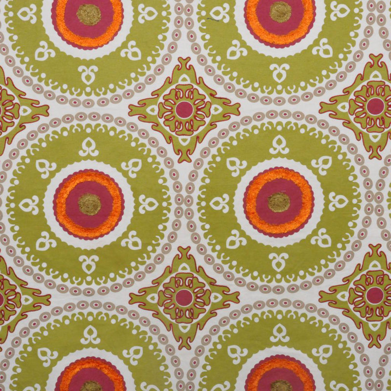 Allure Medallion Fabric, Green