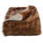 Plymouth Home Faux Fur Throw Blanket 60" x70" - Luxurious, Soft, Hypoallergenic Premium Faux Chinchilla Fur Blanket with Plush Mink Back and Gift Box