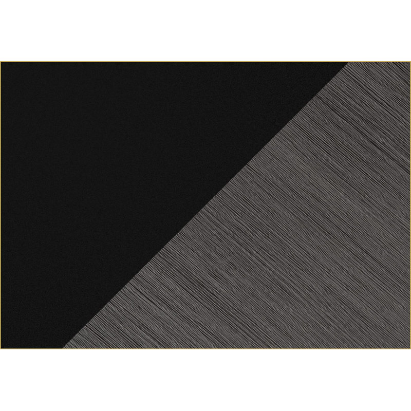 Bureaux: Bureau d'ordinateur moderne de 48 po avec configuration réversible et tiroirs de rangement, stratifié noir / gris | Noir | Panneau de particules