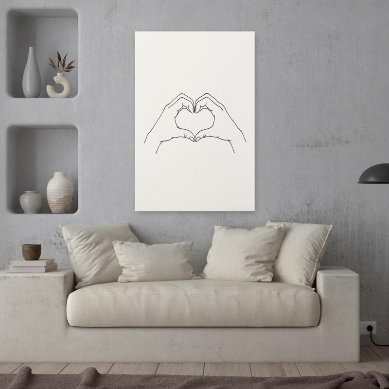Heart Hands by Andreas Magnusson - Wrapped Canvas Print, 91.44 cm H x 60.96 cm W