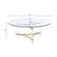 Table basse à finition dorée