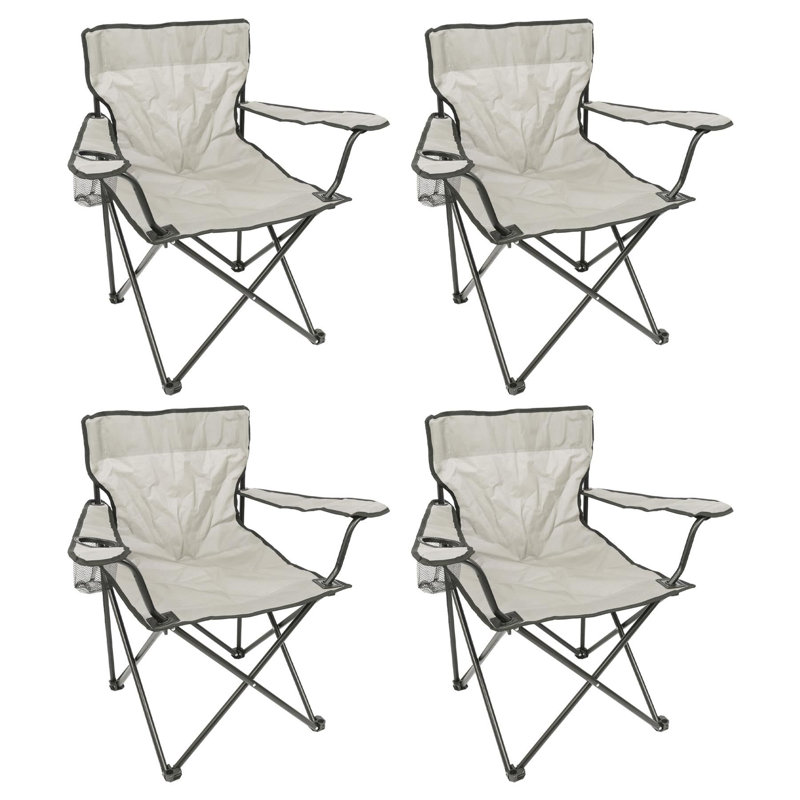 Canvas Folding Camping Chair, Beige