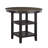Montclair 42" Round Counter Height Dining Table – 2-Tone Finish with Built-in Shelves · Transitional-1176308318
