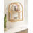 Carrizales Arched Rattan Wall Shelf