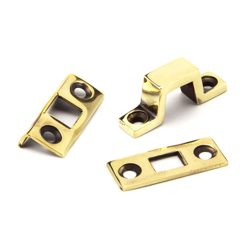 Universal Bolt, 4cm H x 15cm W x 3cm D, Aged Brass
