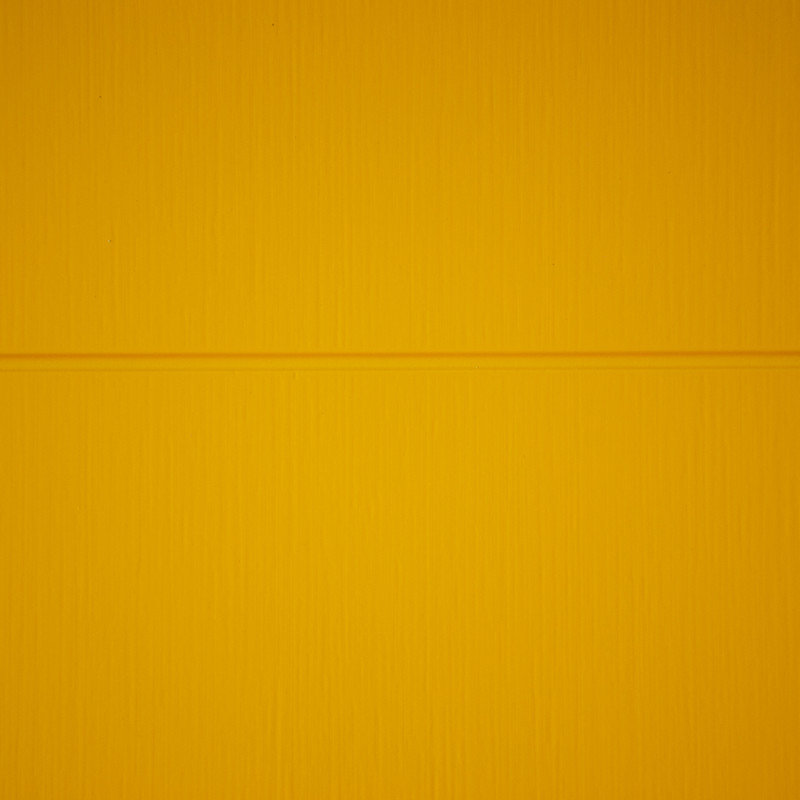 36 po. X 80 po. Porte avant affleurante gauche en fibre de verre à finition jaune avec seuil, charnières, Gauche