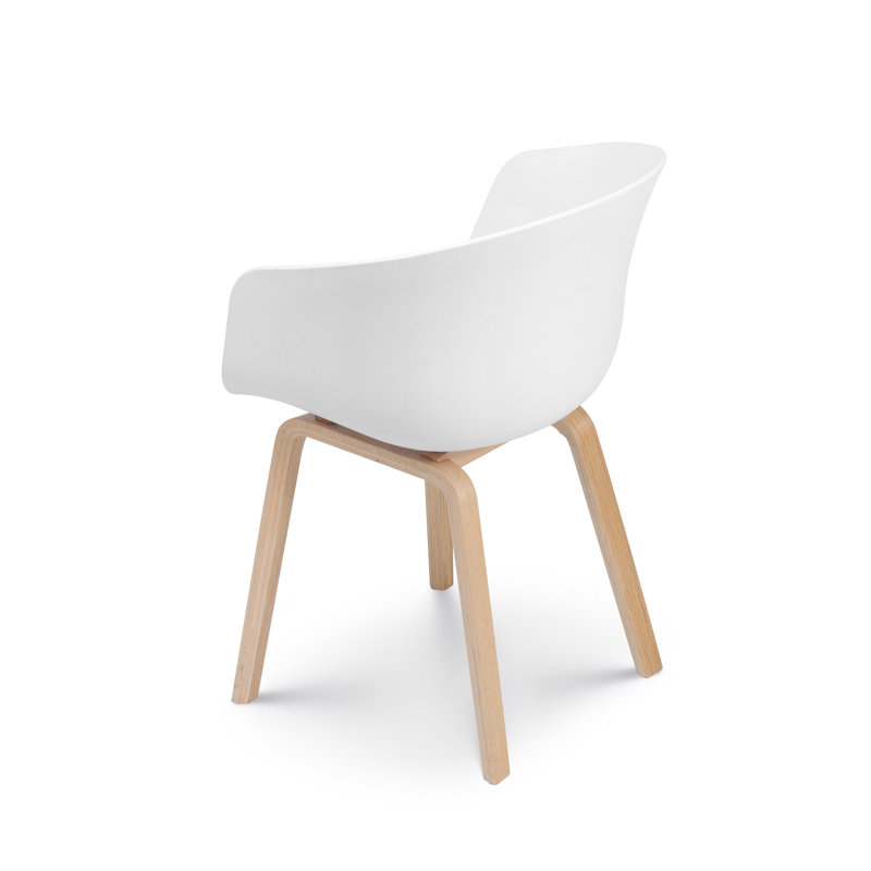 Sharron 45cm H Upholstered Low Back Armchair, White