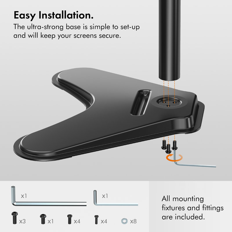 Vonhaus Multi-Screen Single Screen Desktop mount Electronic Mount