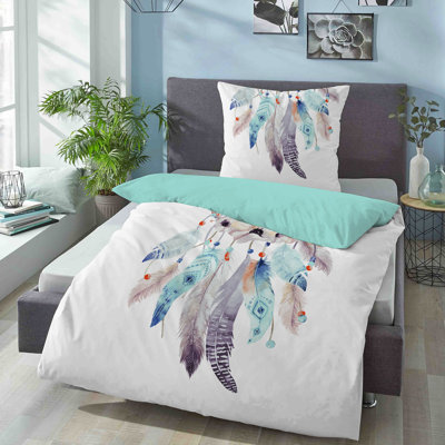 No Pattern Duvet Cover Set with Pillowcases