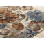 Tapis tissé à la machine à motif floral orange danois-1019706929