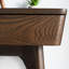 Bureau rectangulaire en bois massif avec tiroirs Walnut-1752346851