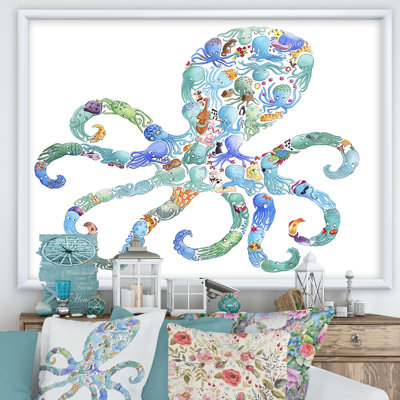 « octopus fait of octopus », impression sur toile