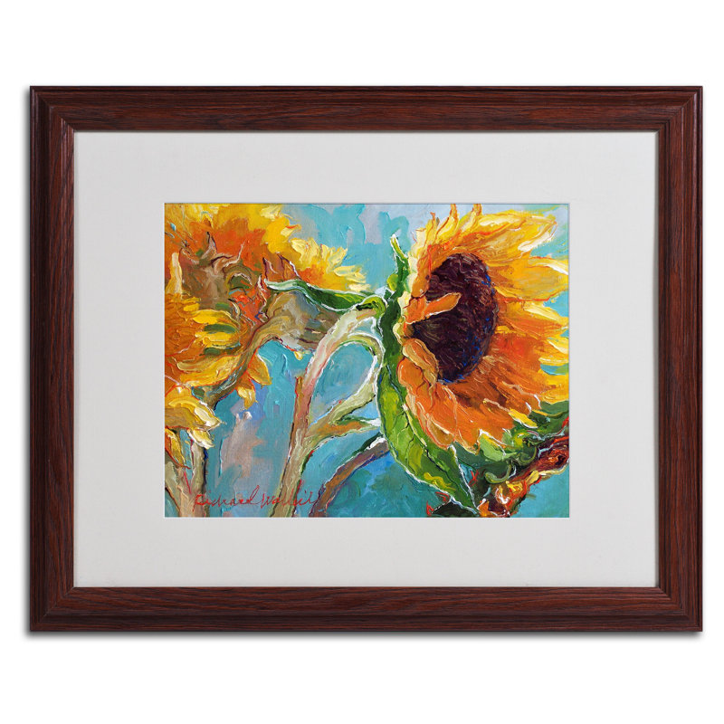 « sun 11 », reproduction d’art sur toile encadrée, H 16 po x l 20 po x P 0,5 po, Grain de bois