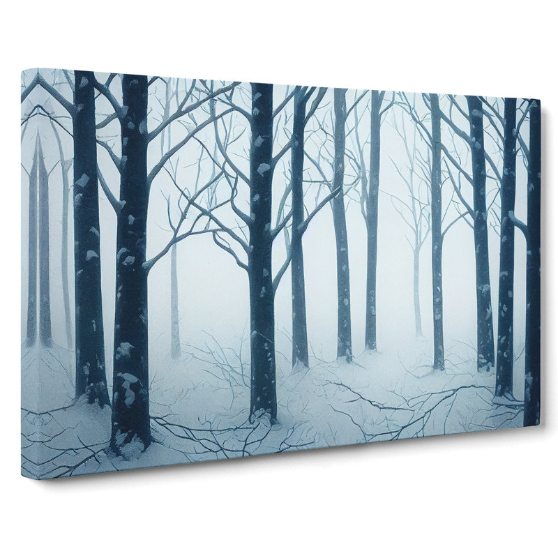 Winter Forest Snow Vol.1 - Wrapped Canvas, 40cm H x 60cm W x 3cm D
