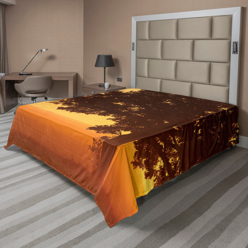 Drap plat Ambesonne, California King Flat Sheet
