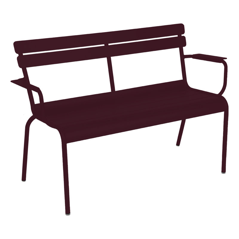 Banc de jardin en aluminium Luxembourg, Cerise noir