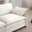 Canapé en velours côtelé 3 places avec 2 accoudoirs et 3 coussins décoratifs-1245520371-1269989006