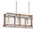 Herlef 4 - Light Brown/Silver Lantern Pendant