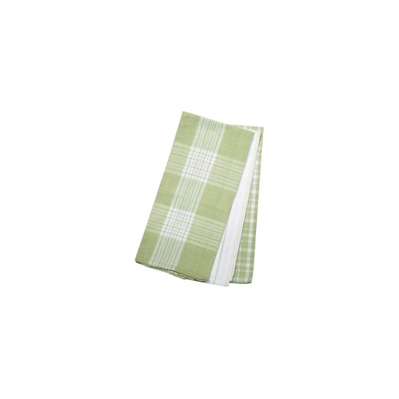 Cotton Waffle Tea Towel Kitchen Towel, Green