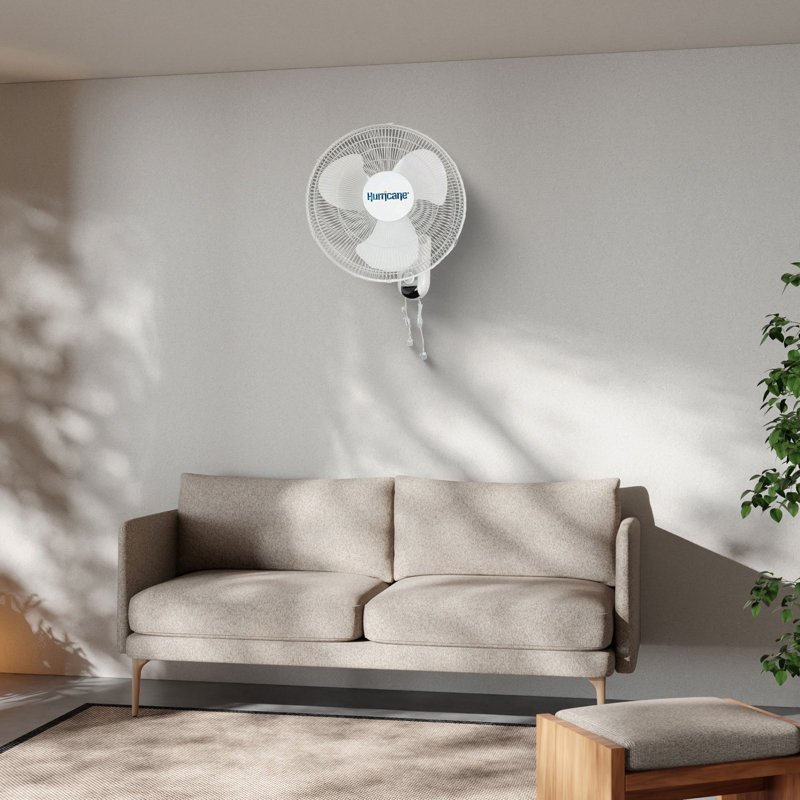 Hurricane 22.1'' Oscillating Wall Mounted Fan Fan
