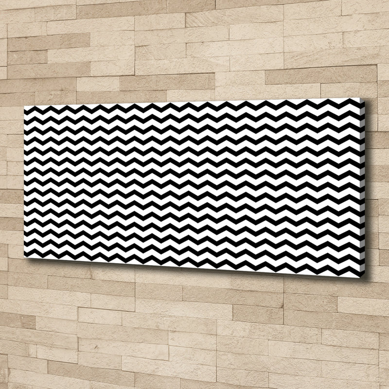 Zigzags - No Frame Print on Canvas