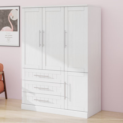 Garde-robe à 4 portes avec tiroirs