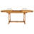 Quadrello 6 - Person Teak Wood Patio Dining Set with Extendable Oval Table