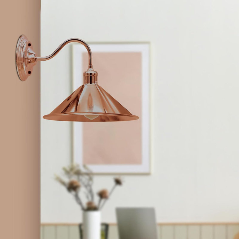 Clementina Armed Sconce, No, Rose Gold