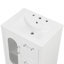 Meuble-lavabo de 24 po avec lavabo, deux tiroirs et porte, tablette réglable, fabrication en bois massif et panneau de fibres à densité moyenne