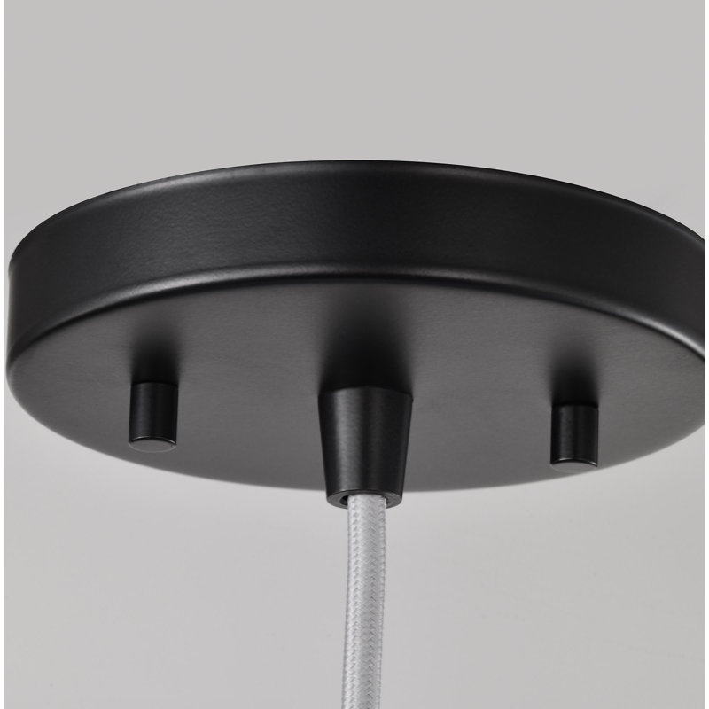 Vicente - Luminaire suspendu DEL - 3K / 4K / 5K CCT sélectionnable, Noir mat, H 151,13 po x l 14 po x P 14 po