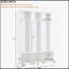 Grand portemanteau moderne avec banc, solutions de rangement multifonctionnelles et portes cannelées ultrabrillantes pour les vestibules-101628910