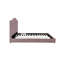 Lit simple rose - aucun sommier requis, conception pratique de 47,16 po Hauteur, tendance