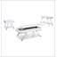 Structure de table de canapé contemporaine blanche 1pc