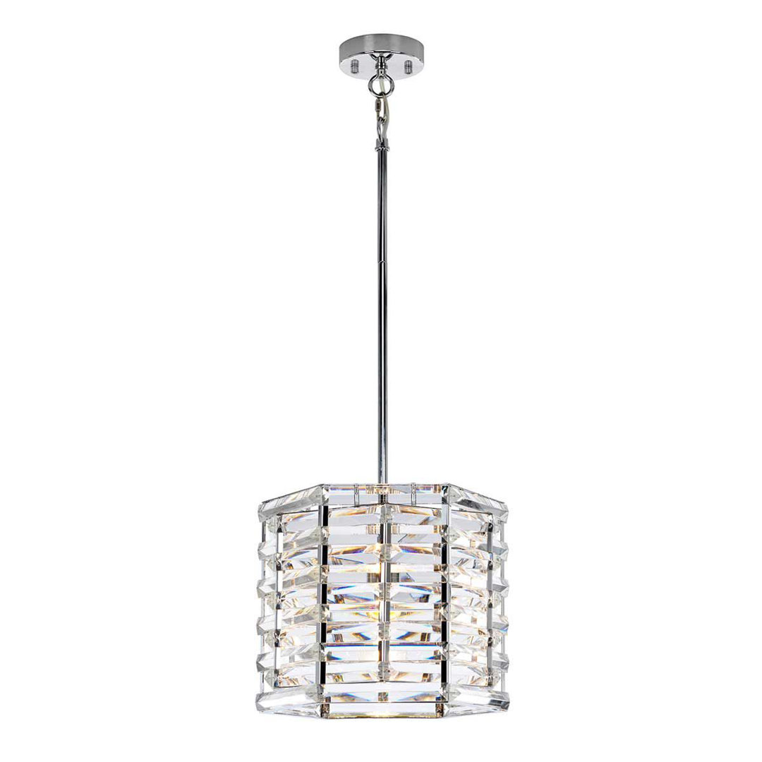 Horatio 1 - Light Polished Nickel Drum Pendant