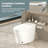 Fully Automatic Induction Smart Toilet Seat, Auto Open/Close Lid, Foot Sensor Flush, Warm Air Dryer, 4-Level Heated Seat, LED Display, Night Light, Multi-Mode Cleaning, White-126036428