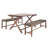 Hannibal 3 - Person Wood Patio Dining Set with Rectangular Table