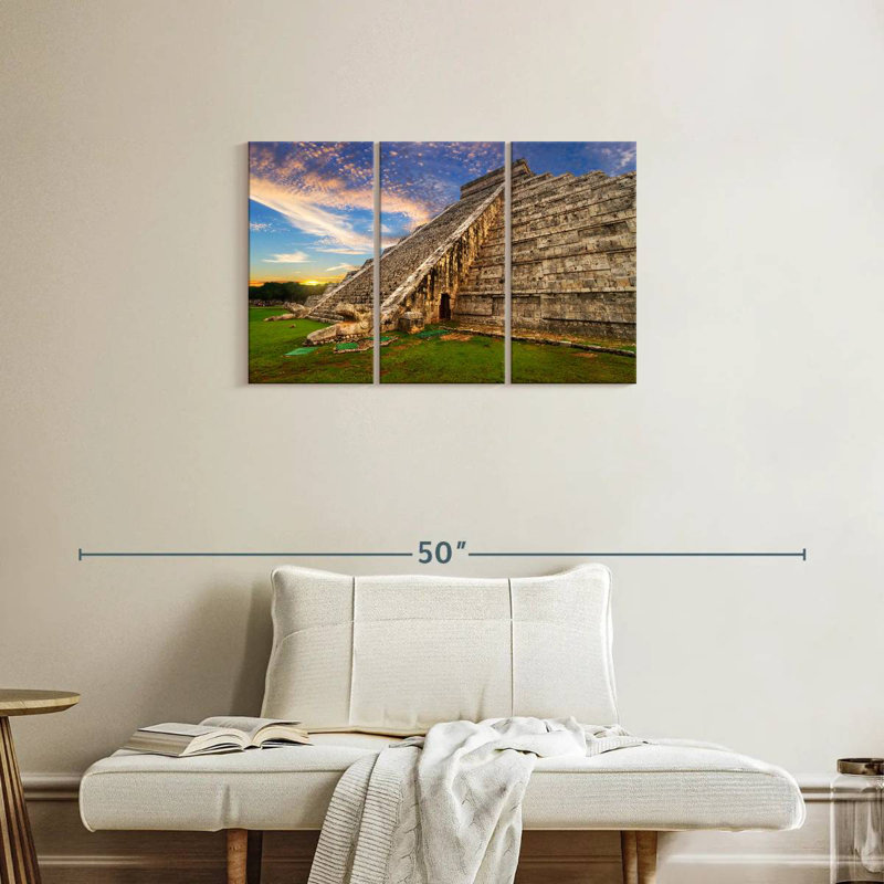 Adella Kukulcan Step Pyramid, 20" H x 33" W