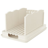 Bread Slicer for Homemade Bread, Sourdough Bread Slicer with Crumb Tray, Width-Adjustable Bread Slicing Guide, Suitable for Homemade Bread, Cakes, Sandwich, Bagels
