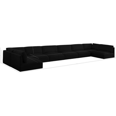 Ishu 8 - Piece Upholstered Sectional