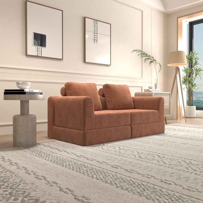 Canapé-lit pliant convertible, fauteuil-lit multifonctionnel avec mousse à mémoire de forme et support pour le dos - canapé-futon portable pour le salon, la chambre à coucher ou les petits espaces