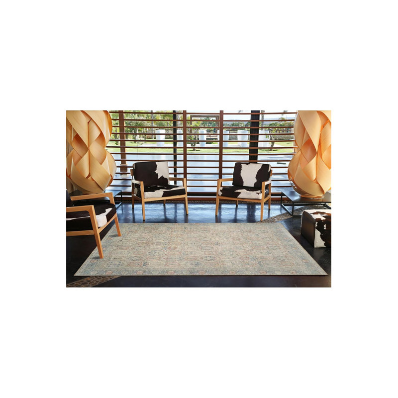 Tapis décoratif crème à motif losangé moderne lavable à la machine, Carré 3 pi 3 po 